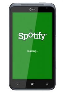 Spotify on Windows Phone Mango