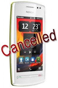 Nokia 600 Cancelled