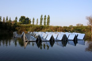 Colignola floating solar panels